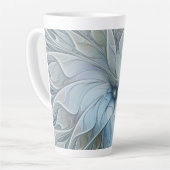 Elegante schoonheid moderne abstracte fractale kun latte mok (Linkerhoek)