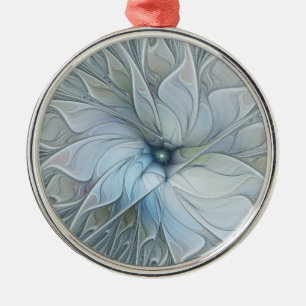 Elegante schoonheid moderne abstracte fractale kun metalen ornament