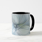 Elegante schoonheid moderne abstracte fractale kun mok (Voorkant rechts)