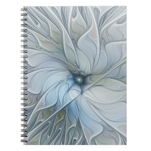 Elegante schoonheid moderne abstracte fractale kun notitieboek (Voorkant)