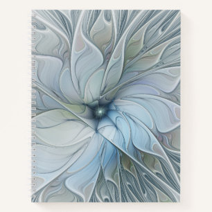 Elegante schoonheid moderne abstracte fractale kun notitieboek