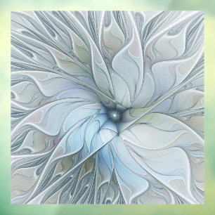 Elegante schoonheid moderne abstracte fractale kun raamsticker