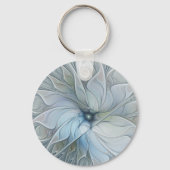 Elegante schoonheid moderne abstracte fractale kun sleutelhanger (Achterkant)