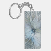 Elegante schoonheid moderne abstracte fractale kun sleutelhanger (Voorkant Links)