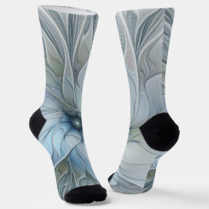 Elegante schoonheid moderne abstracte fractale kun sokken