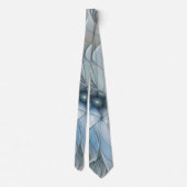Elegante schoonheid moderne abstracte fractale kun stropdas (Achterkant)