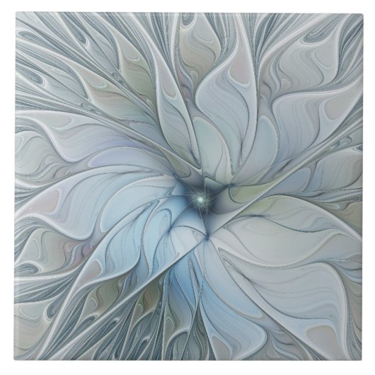 Elegante schoonheid moderne abstracte fractale kun tegeltje (Voorkant)