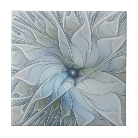 Elegante schoonheid moderne abstracte fractale kun tegeltje (Voorkant)