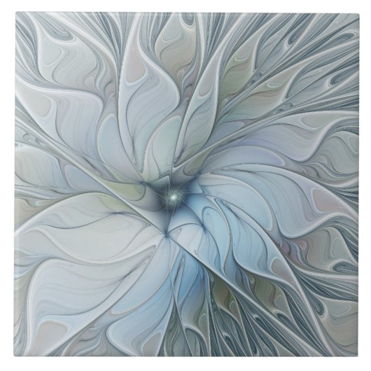 Elegante schoonheid moderne abstracte fractale kun tegeltje (Voorkant)