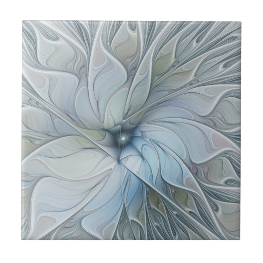 Elegante schoonheid moderne abstracte fractale kun tegeltje (Voorkant)
