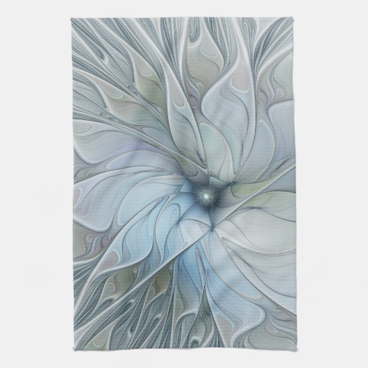 Elegante schoonheid moderne abstracte fractale kun theedoek (Verticaal)