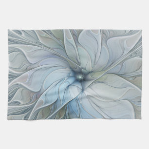 Elegante schoonheid moderne abstracte fractale kun theedoek