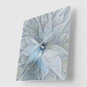 Elegante schoonheid moderne abstracte fractale kun vierkante klok (Hoek)
