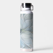 Elegante schoonheid moderne abstracte fractale kun waterfles (Achterkant)