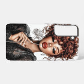 Elegante schoonheid  samsung galaxy hoesje (Achterkant horizontaal)