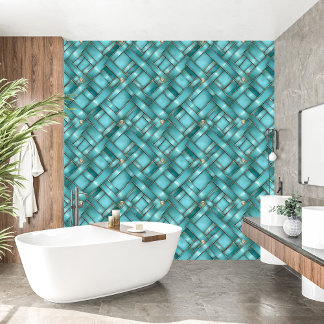 Elegante schoonheid van turquoise behang