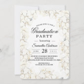 Elegante schoonheid witte orchideeën frame kaart (Voorkant)