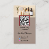 Elegante schoonheidshuidverzorging minimalistisch  visitekaartje (Voorkant)