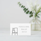 Elegante Schoonheidsprofessional Visitekaartje (Staand voorkant)