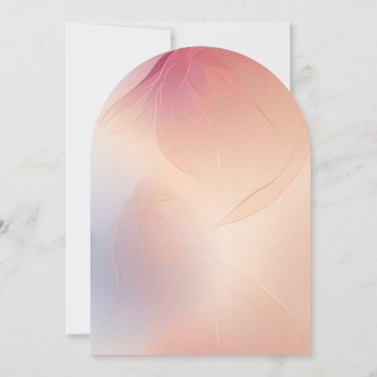 Elegante schoonheidssalon boog service prijslijst kaart (Achterkant)