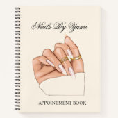 Elegante Schoonheidssalon Manicure Afspraak Notitieboek (Voorkant)