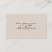 Elegante schoonmaak huis service visitekaartje (Achterkant)