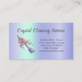 Elegante schoonmaakservice Bloemenbezem Visitekaartje (Voorkant)