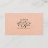 Elegante schoonmaakservice op maat visitekaartje (Achterkant)