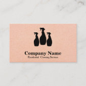 Elegante schoonmaakservice op maat visitekaartje (Voorkant)