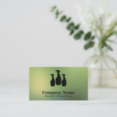 Elegante schoonmaakservice visitekaartje (Staand voorkant)