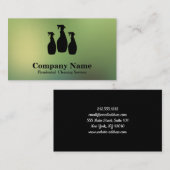 Elegante schoonmaakservice visitekaartje (Voorkant / Achterkant)