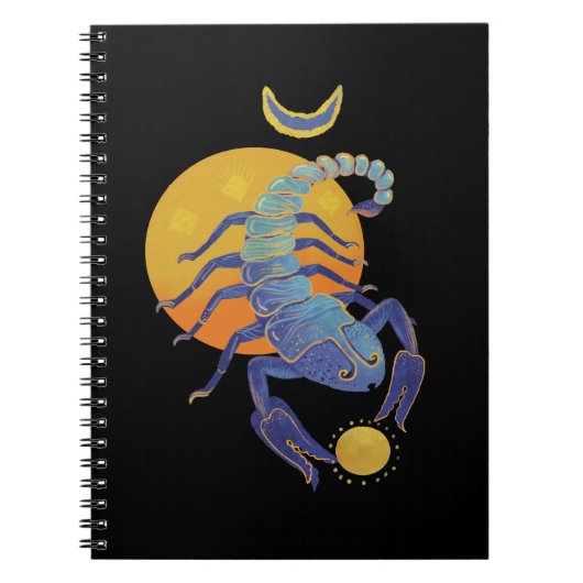 elegante schorpioen notitieboek (Voorkant)