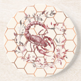 Elegante Schorpioenmagneet Zandsteen Onderzetter