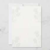 Elegante Schotse Distel Botanische Save the Date C (Achterkant)