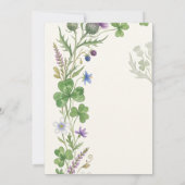 Elegante Schotse Distel Klaver Save the Date Ca (Achterkant)