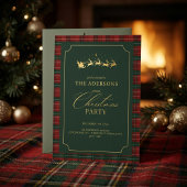 Elegante Schotse Kerst Uitnodiging