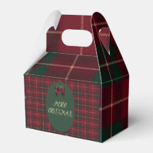 Elegante Schotse ruit Kerstvakantie Party Favor