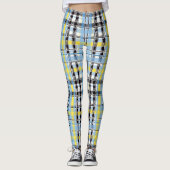 Elegante Schotse Tartan Patronen voor Stijlvol ger Leggings (Voorkant)