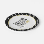 Elegante Schrift Kerstgeboorte van Christus Papieren Bordje (Gekanteld)