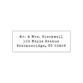 Elegante schrijfmachine  zelfinktende stempel (Design)