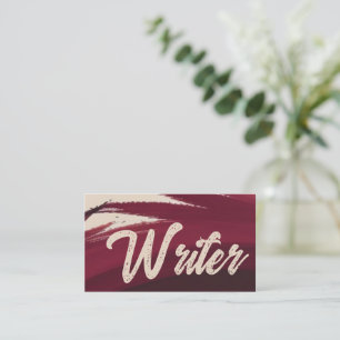 elegante schrijver visitekaartje