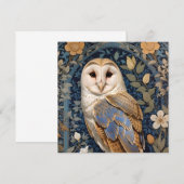 Elegante schuur Uil William Morris geïnspireerd Fl (Voorkant / Achterkant)