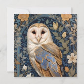 Elegante schuur Uil William Morris geïnspireerd Fl (Voorkant)