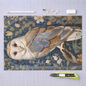 Elegante schuur Uil William Morris geïnspireerd Fl Tissuepapier (Craft)