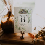 Elegante schuur | Waterverf Tabelnummer Kaart<br><div class="desc">Deze trouwtafel kaart beschikt over waterverf groen en kleine rustieke schuur. Elegant en charmant dit ontwerp is perfect voor elk evenement. Deze design kunnen worden gepersonaliseerd voor uw speciale gelegenheid en zou perfect zijn voor uw bruiloft, vrijgezellenfeest, verlovingsfeest, verjaardagsfeestje en nog veel meer speciale gelegenheden. Voeg uw aangepaste formulering toe...</div>