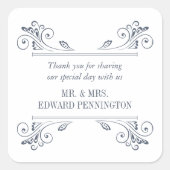 Elegante Sconce Bruiloft Sticker (Voorkant)