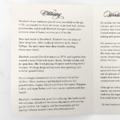 Elegante Script 2-Foto Herdenkingsdienst Order of Drieluik Programma (Binnenzijde eerst)
