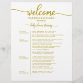 Elegante Script 4 Dagen Baby Shower Activiteitensk (Voorkant)