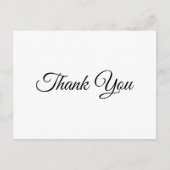 Elegante Script 50e Verjaardag Dank Je Briefkaart (Voorkant)