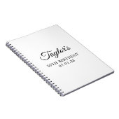 Elegante Script 50e Verjaardag Gast Notitieboek (Rechterzijde)